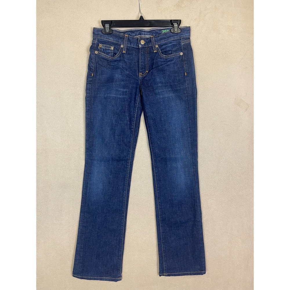 J.Crew Bootcut Womens 28 Jeans Low Rise Stretch Dark Blue Denim